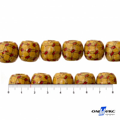 0189-Бусины деревянные "ОмТекс", 17 мм, упак.50+/-3шт - купить в Новосибирске. Цена: 83.66 руб.