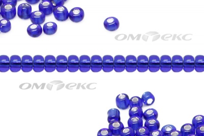 Бисер (SL) 11/0 ( упак.100 гр) цв.28 - синий - купить в Новосибирске. Цена: 53.34 руб.