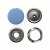 Кнопка рубашечная (закрытая) 9,5мм - эмаль, цв.182 - св.голубой - купить в Новосибирске. Цена: 5.74 руб.