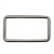 Рамка металлическая прямоугольная, 40 х 15 мм- тём.никель - купить в Новосибирске. Цена: 4.60 руб.