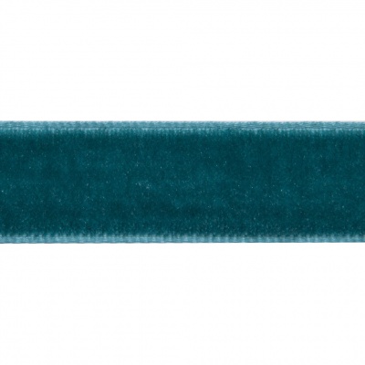Лента бархатная нейлон, шир.12 мм, (упак. 45,7м), цв.65-изумруд - купить в Новосибирске. Цена: 392 руб.
