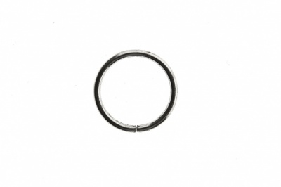 Кольцо металлическое d-15 мм, цв.-никель - купить в Новосибирске. Цена: 2.45 руб.