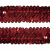 Тесьма с пайетками 3, шир. 30 мм/уп. 25+/-1 м, цвет красный - купить в Новосибирске. Цена: 1 087.39 руб.