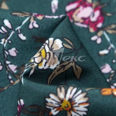 Плательная ткань "Фламенко" 6.1, 80 гр/м2, шир.150 см, принт растительный - купить в Новосибирске. Цена 241.49 руб.