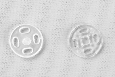 Кнопки пришивные пластиковые 11,5 мм, блистер 24шт, цв.-прозрачные - купить в Новосибирске. Цена: 59.44 руб.