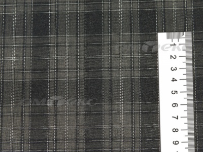 Ткань костюмная клетка 25235 2004, 185 гр/м2, шир.150см, цвет серый/бел - купить в Новосибирске. Цена 
