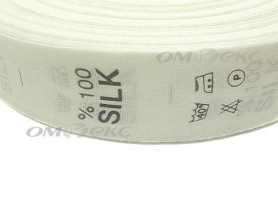 Состав и уход за тк.100% Silk (1000 шт) - купить в Новосибирске. Цена: 520.46 руб.