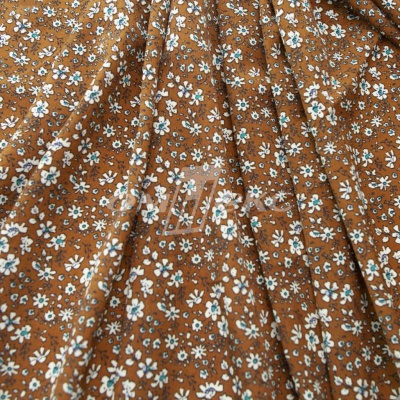 Плательная ткань "Фламенко" 11.1, 80 гр/м2, шир.150 см, принт растительный - купить в Новосибирске. Цена 239.03 руб.