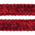 Тесьма с пайетками 3, шир. 35 мм/уп. 25+/-1 м, цвет красный - купить в Новосибирске. Цена: 1 308.30 руб.